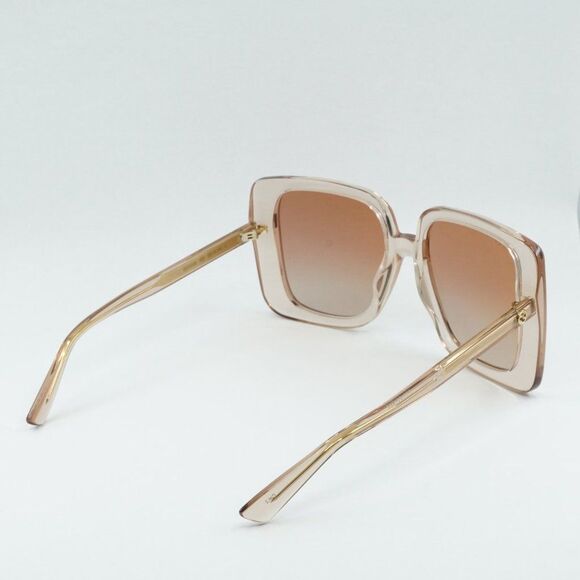 Gucci GG1314S 005 Sunglasses Sand Square Frame, Brown Lenses main image 8